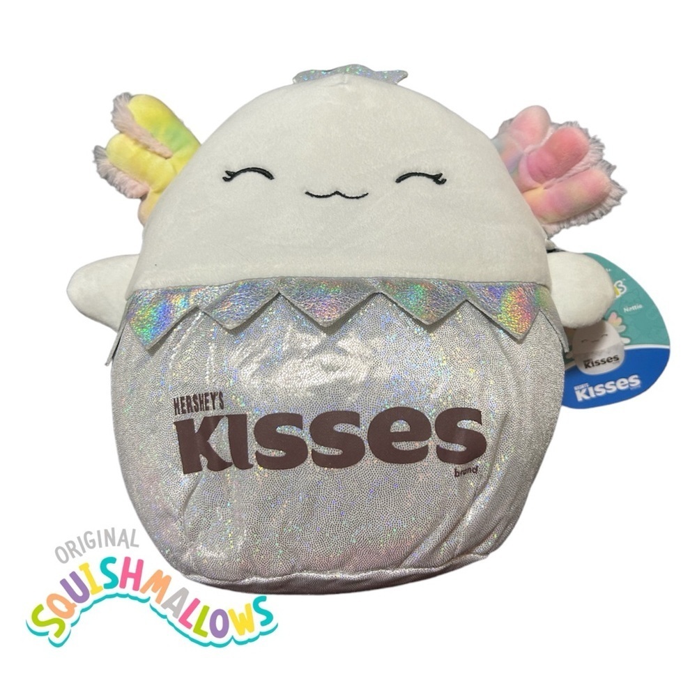 Squishmallows Nattie the Axolotl Hershey Kisses Plush